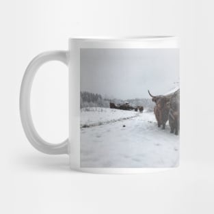 Scottish Highland Cattle Cow and Calf 1600 Mug